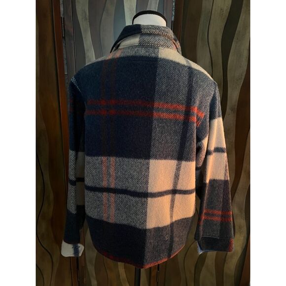 Vintage Mackinaw Woolens plaid zip up jacket. Size 14. - Picture 3 of 11